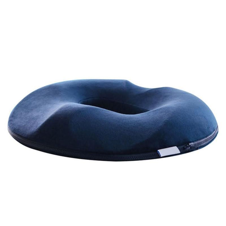 Comfortable orthopedic car seat cushion for long drives, offering tailbone & back pain relief.