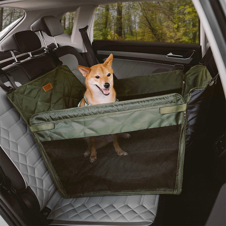 Unisex Pet Car Back Seat Extender for Dogs, waterproof, black, protecting car interior