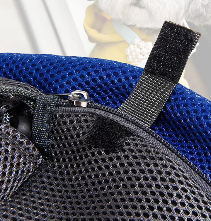 Outdoor pet accessory: unisex shoulder carrier for small dog or cat, durable for travel and car rides.