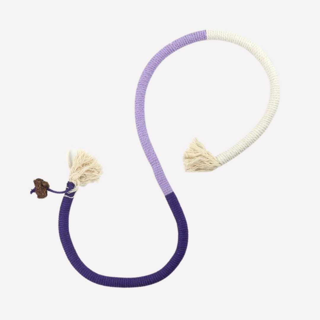 Unisex pet cat interactive rope chew toy for kittens, durable pet supplies for indoor play
