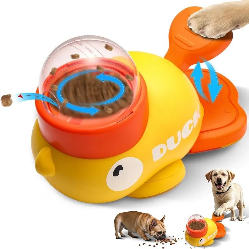 Durable slow feeder bowl & interactive toy for pets, promoting enrichment and healthy eating