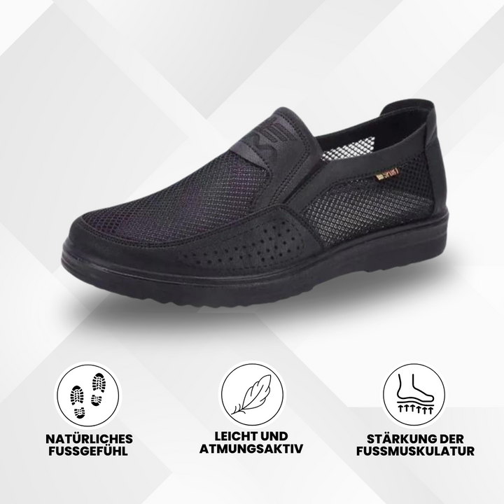 "Unisex Schuhe, ergonomisch, atmungsaktiv, mit rutschfester Sohle, bietet ganztägigen Komfort und natürliche Fußausrichtung."