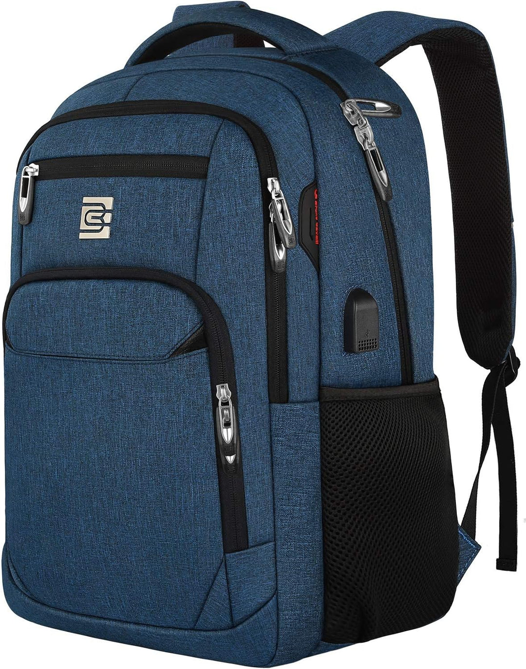 Stylish anti-theft backpack with USB charging, for men & women, combines utility & fashion.
