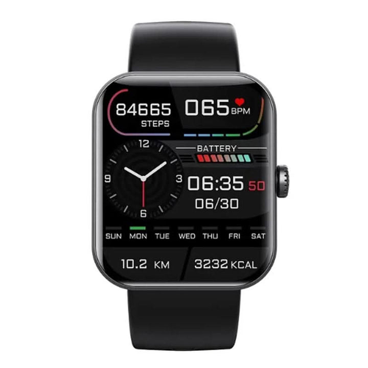 Wearable technology smart watch, monitors heart rate, sleep patterns & activity, a modern fitness device.
