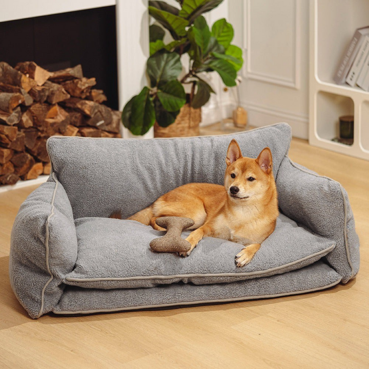 Pet sofa bed, striped double-layer design, perfect furniture for cats & dogs