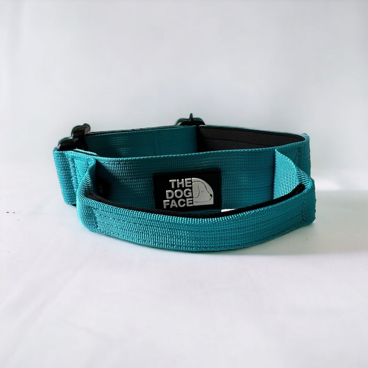 Unisex dog collar, tactical style, strong quick release buckle, padded comfort for active dogs