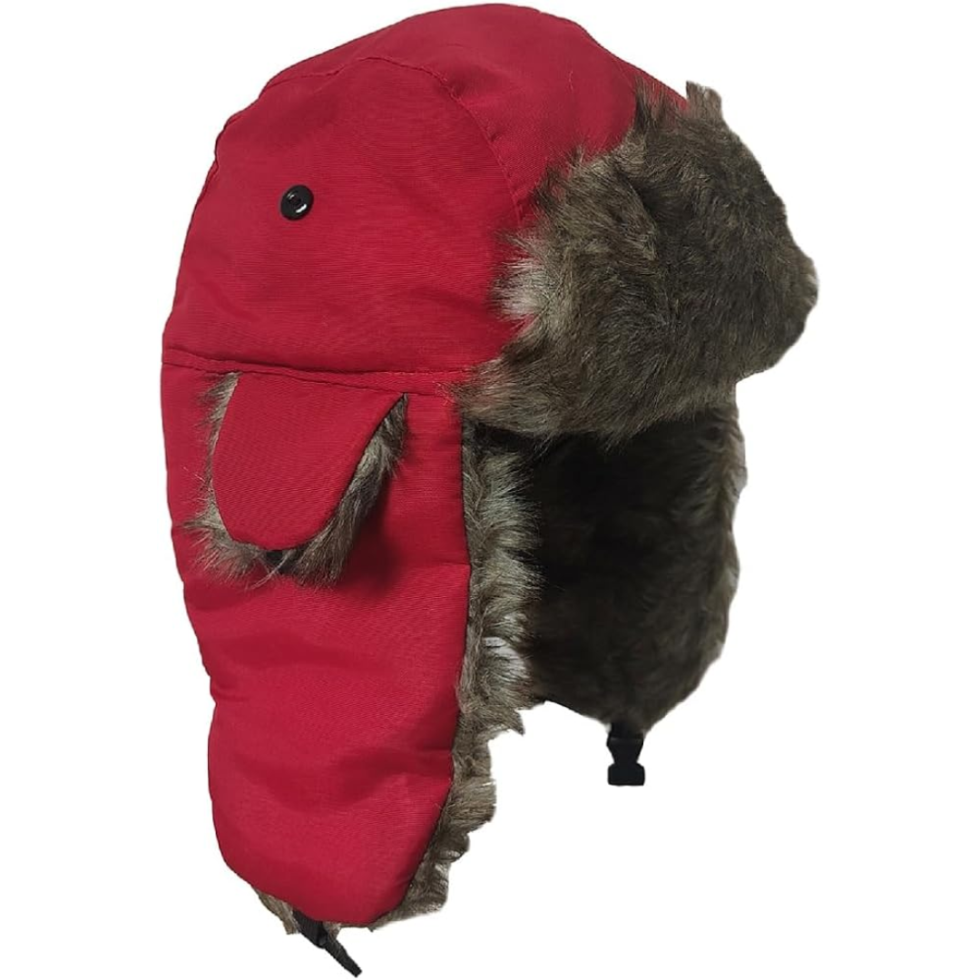 Durable winter trooper hat, designed for men & women, offering warmth & comfort.