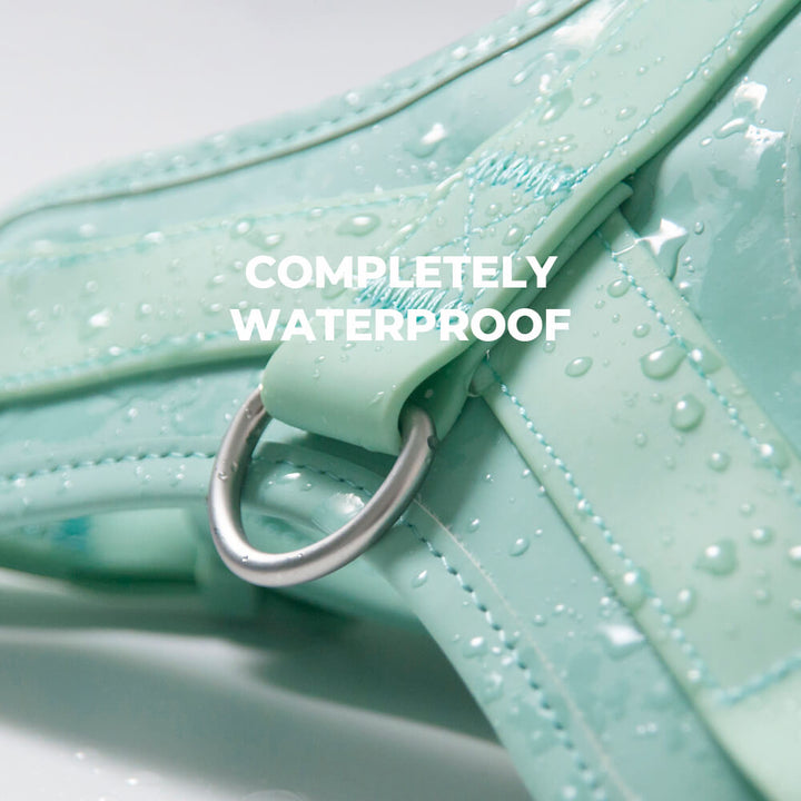 Stylish and functional waterproof pet walk set, includes harness, collar, and leash