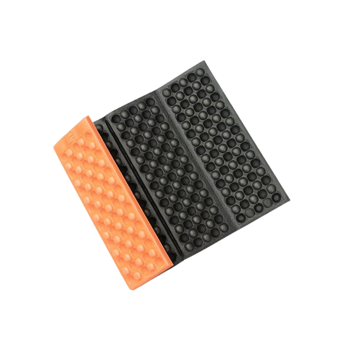 Outdoor portable foam seat pad, foldable and waterproof for comfortable hiking breaks