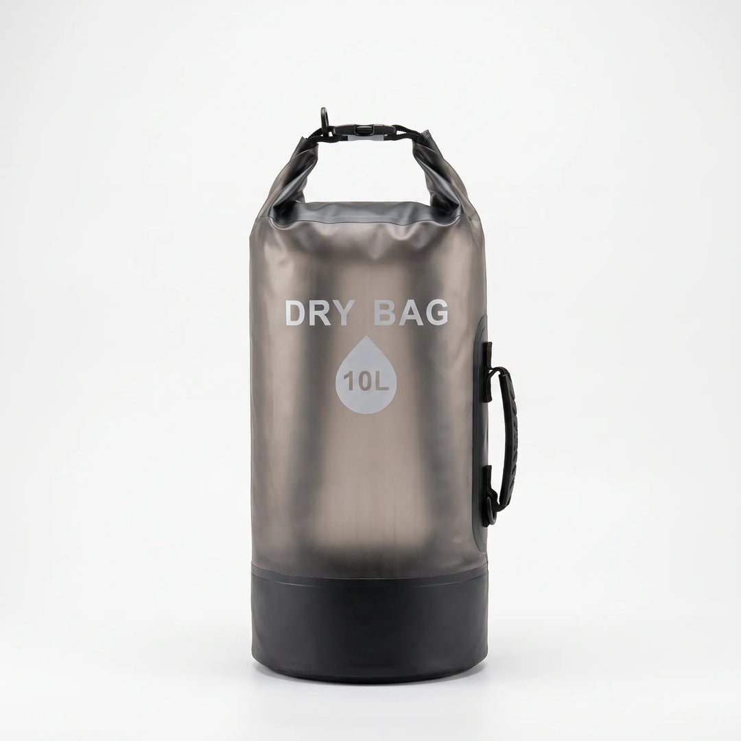 Heavy-duty waterproof dry backpack, perfect for storing essentials during camping & rafting.