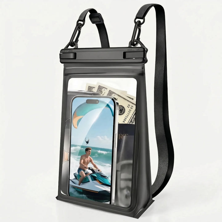 Versatile waterproof travel pouch for phones & essentials. Unisex design, perfect for any water adventure.