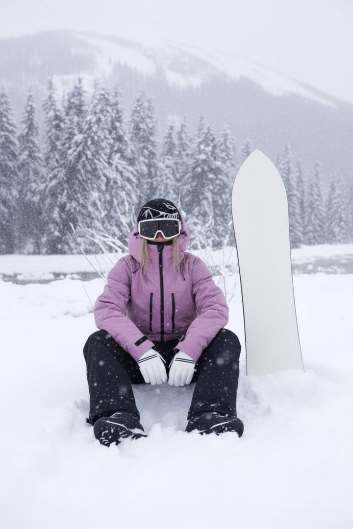 Protective Jesse unisex ski jacket. Windproof & snow proof shell for intense snowboarding & winter outdoor gear.