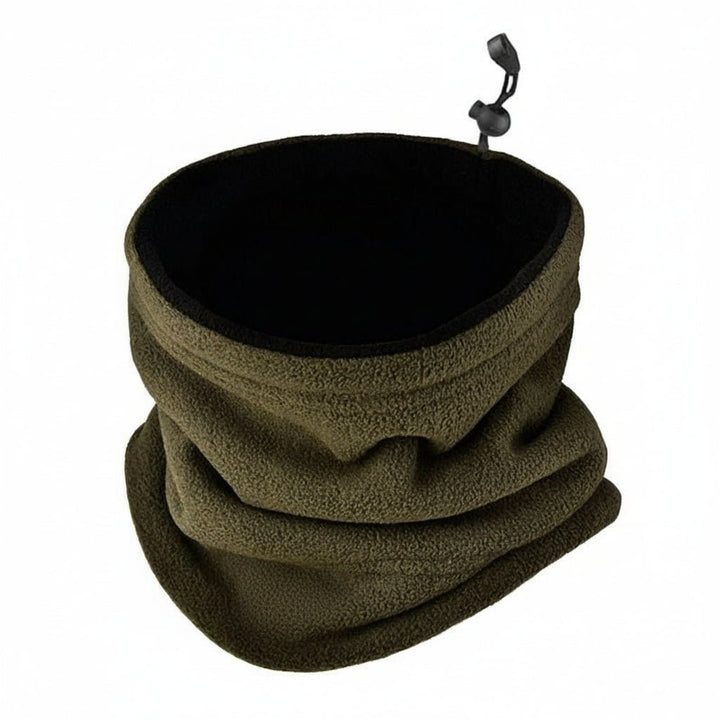 Durable windproof neck warmer gaiter, designed for skiing, hiking & extreme cold weather protection.