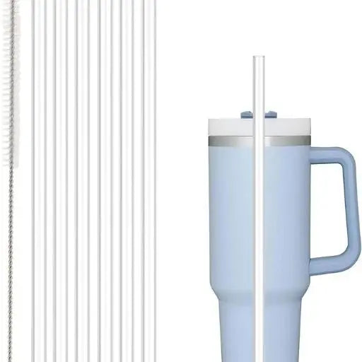 Upgrade drinkware with durable, reusable replacement straws. BPA-free Tritan universal fit for tumblers & bottles.