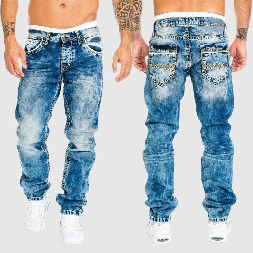 "Urban Stretch Jeans Herren in Blau, schlanker Schnitt, elastisches Premium-Material für ultimativen Komfort und Beweglichkei