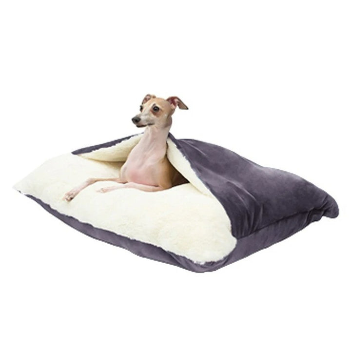 Soft Fuzzy Pet Sleeping Bag Dog Bed for Small to Medium Dogs