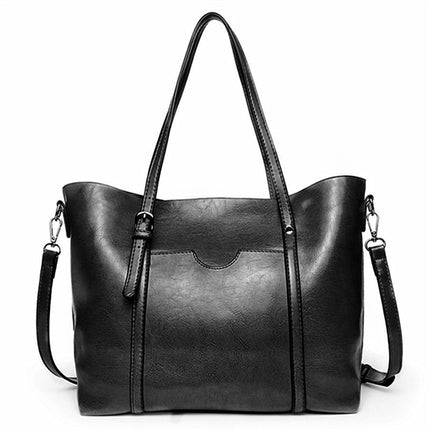 "Vegan lederhandtasche, stilvoll und geräumig mit handgefertigten Details, robuste Griffe, elegantes Design, Damenmode."