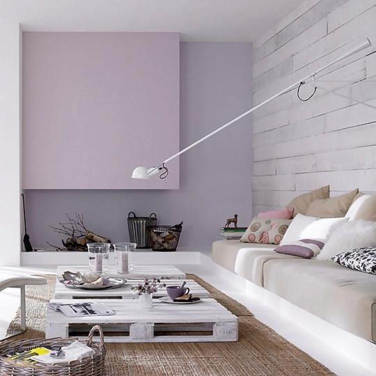 "Verstellbare Wandleuchte 265, industrielle Eleganz, Aluminiumschirm, Metallrahmen, flexible Beleuchtung für Zuhause."