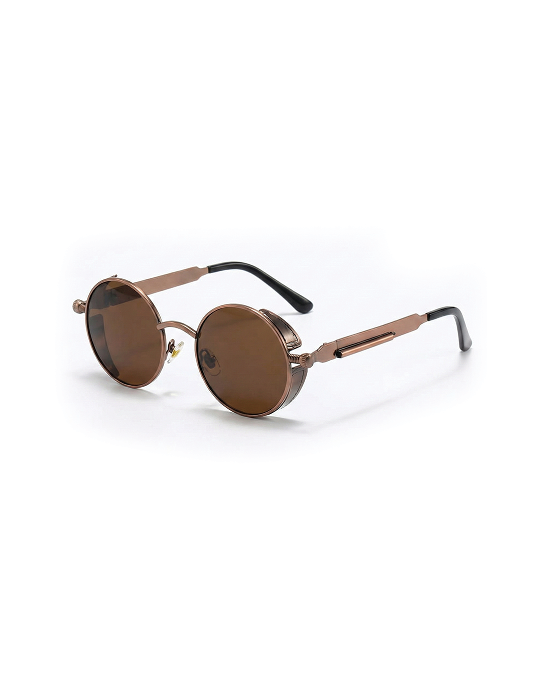 Unisex Classic Round UV Protection Sunglasses with a sleek, durable aluminum alloy frame. Stylish eyewear.