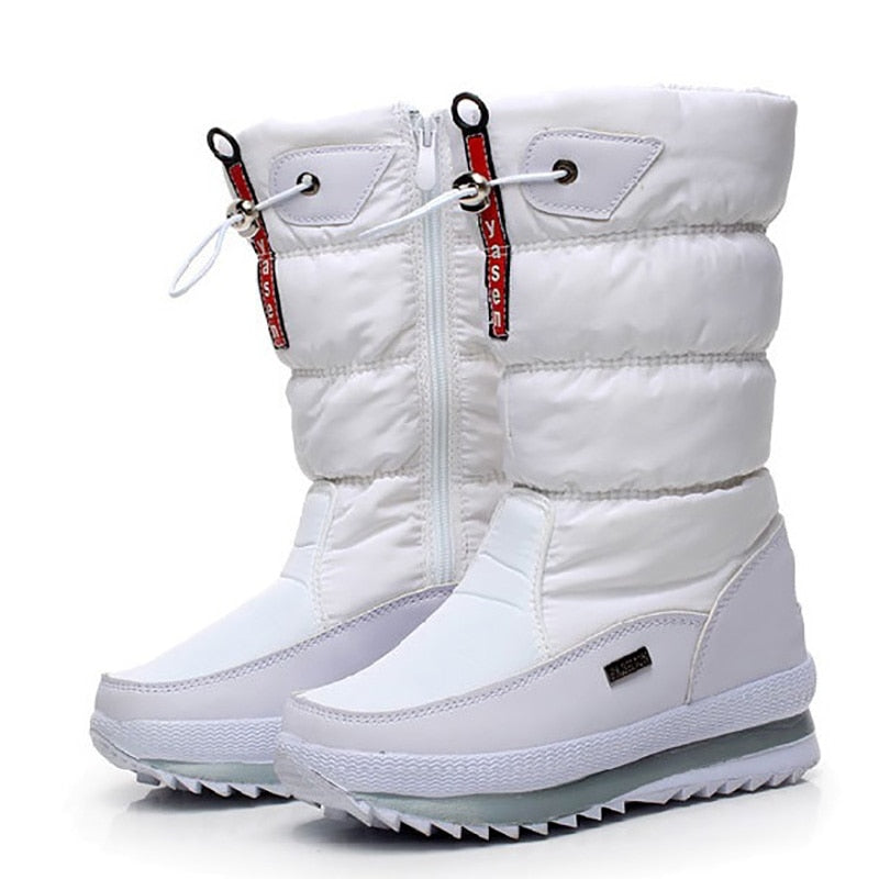 Warme Oslo Damen-Winterschuhe, kuschelig gefüttert, rutschfeste Sohle, elegantes Design, wasserabweisendes Material.