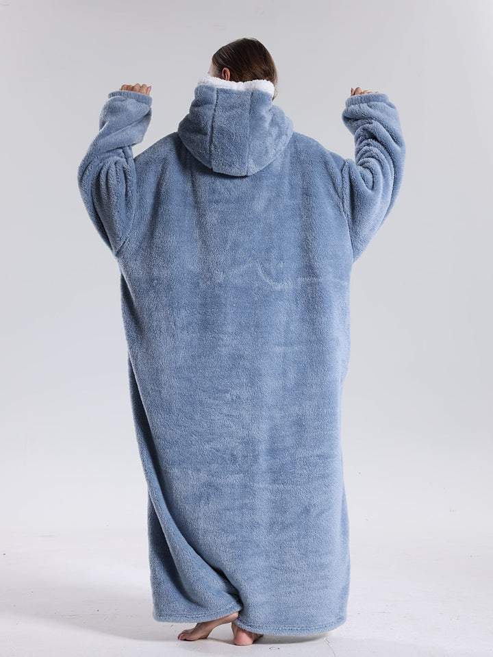 Plush ultimate comfort hoodie blanket, an oversized wearable gift idea.