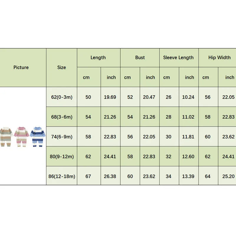 "Wärmender Strick-Strampler Baby, grau, mit Knöpfen; ideal für kühle Monate, komfortabel und stilvoll für Kleinkinder."