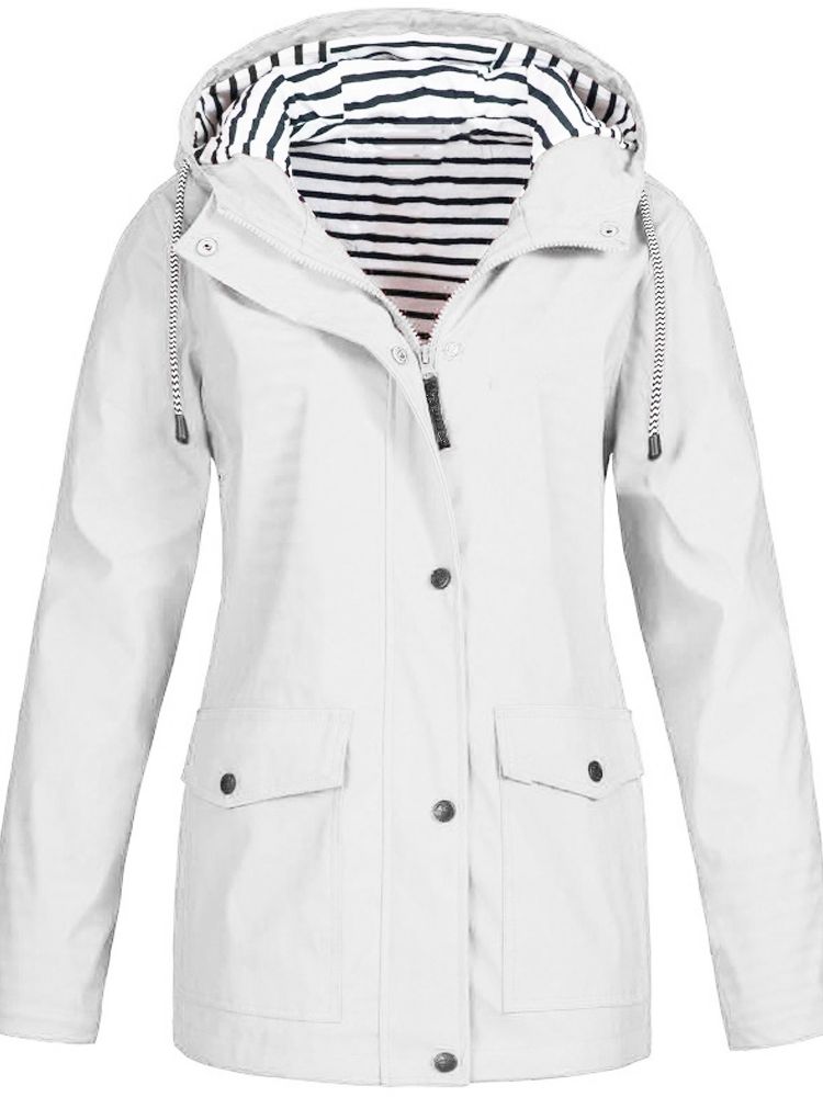 "Wasser- und winddichte Damen Outdoor Jacke in modernem Design, ideal für Frühling und Sommer."