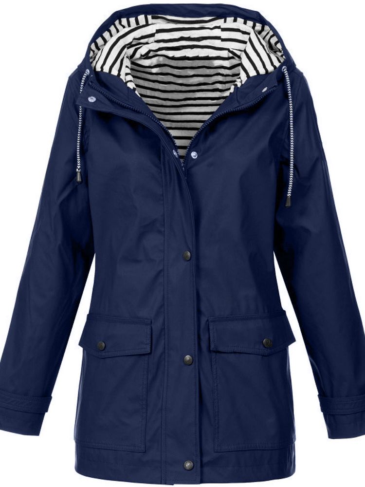 "Wasser- und winddichte Damen Outdoor Jacke in modernem Design, ideal für Frühling und Sommer."