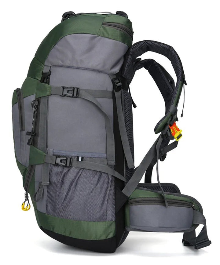 "Wasserdichter 60L Rucksack, robustes Design, geräumig, ergonomisch, ideal für Outdoor-Abenteuer und Reisen"