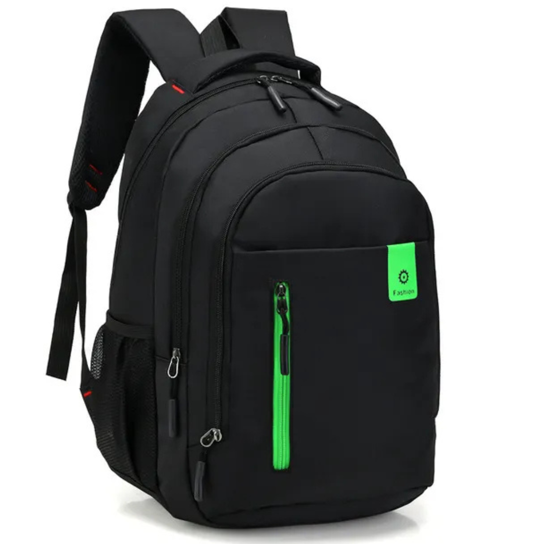 "Wasserdichter Herren-Rucksack in Blau mit großzügigen Fächern und gepolsterten Riemen für Komfort und Haltbarkeit."