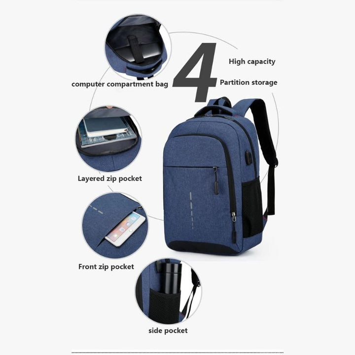 Wasserdichter ultraleichter Rucksack für Männer, minimalistisch in Schwarz, perfekt für Abenteuer und Alltag.