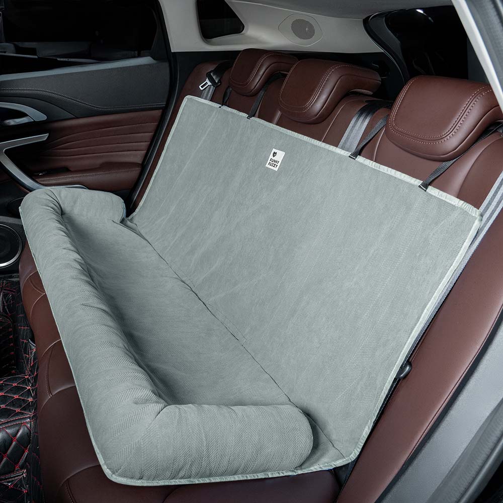 Waterproof dog car seat cover, full back seat protection for pet travel