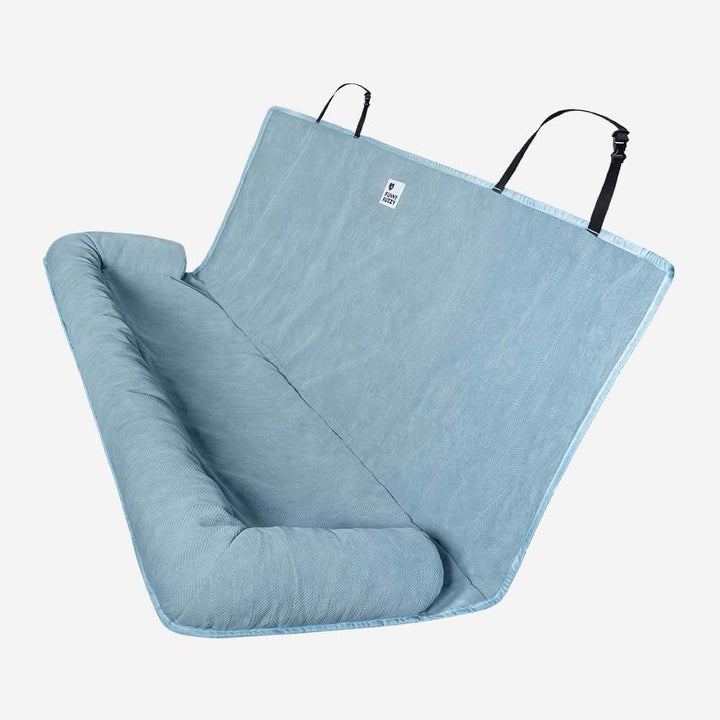 Dog car seat cover in a truck, durable pet travel bed for larger vehicles