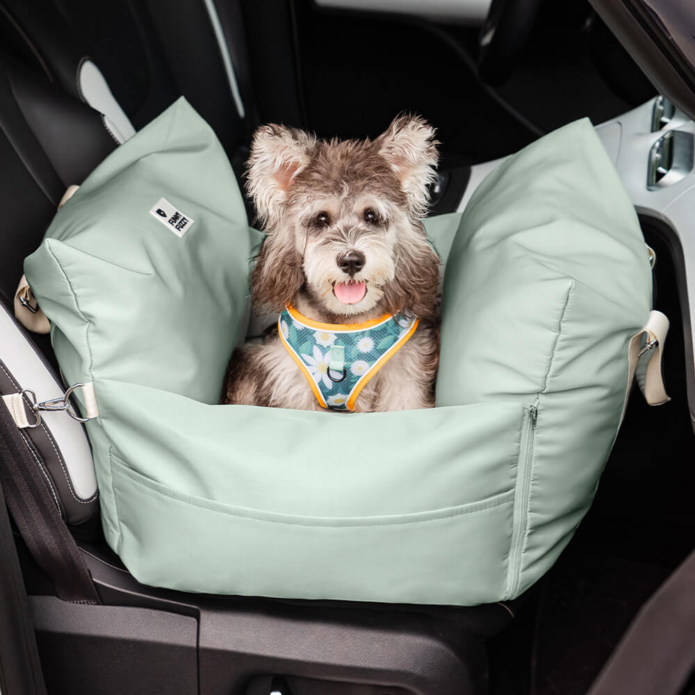 Comfortable waterproof dog car seat, promoting relaxed pets