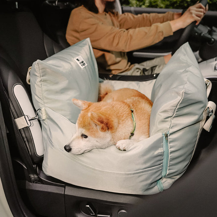 Dog car seat accessory, elevated design for better views for pets