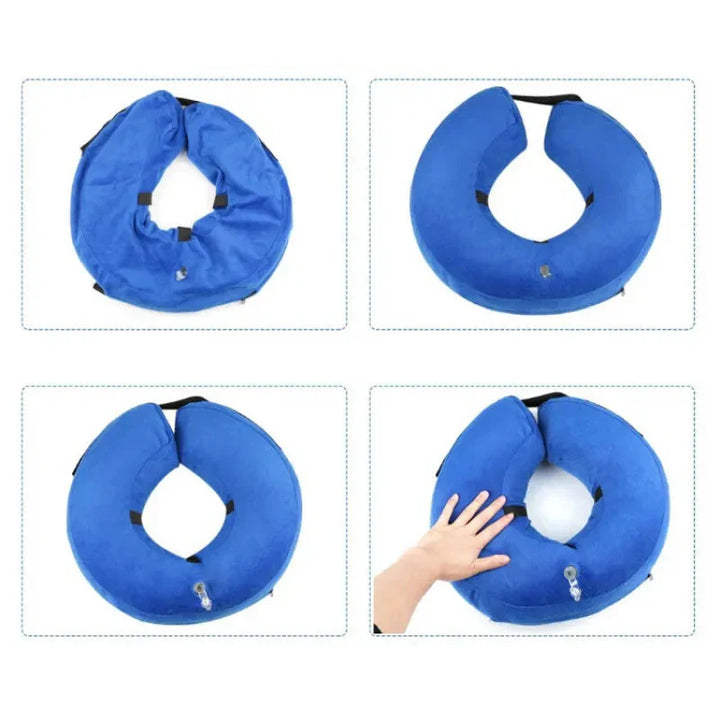 "Weicher, aufblasbarer Halskragen für Hunde, ideal zur Genesung, flexibles Design, sorgt für Komfort ohne Bewegungseinschränk