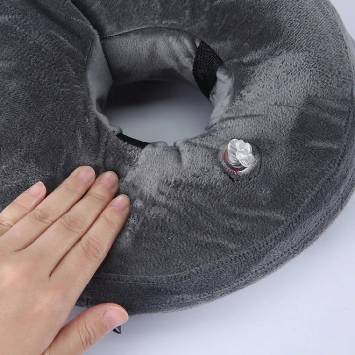 "Weicher, aufblasbarer Halskragen für Hunde, ideal zur Genesung, flexibles Design, sorgt für Komfort ohne Bewegungseinschränk