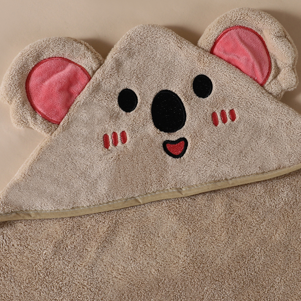 "Weiches Babybadetuch mit Ohren-Kapuze, saugfähiges Frottee, warm, schnell trocknend, ideal für Badespaß"