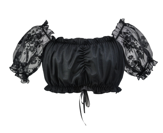 Weiße, elegante Dirndlbluse für Damen, ideal fürs Oktoberfest; traditionelles Design mit kurzen Ärmeln und schlichtem Schnitt