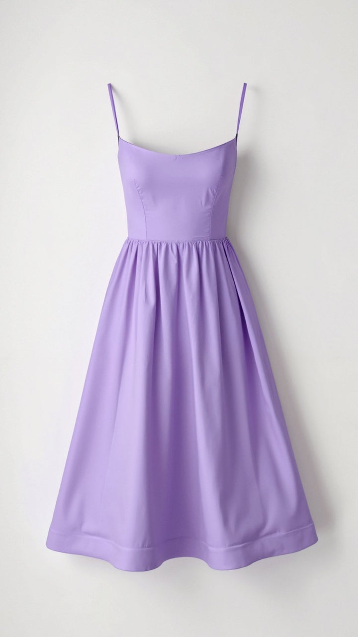 Weißes fließendes Midikleid für Damen, luftig leicht und elegant, ideal für vielseitige Anlässe und feminine Looks.