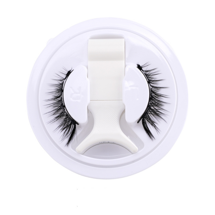 "Wiederverwendbare magnetische Wimpern für mühelosen Glamour, keine Kleber, voluminöser natürlicher Look, einfach anzuwenden.