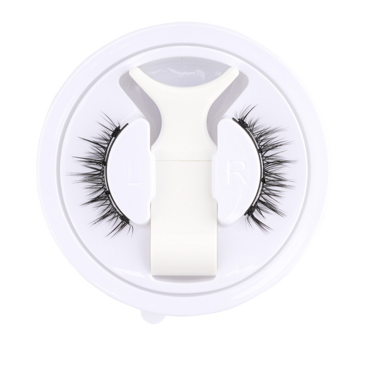 "Wiederverwendbare magnetische Wimpern ohne Kleber, voluminöser 3D-Look, einfache Anwendung, sicherer Halt, Frauenaccessoire"