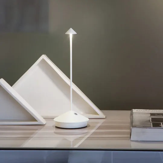 Versatile dimmable LED wireless lamp. Stylish table light for modern home decor & outdoor lighting.