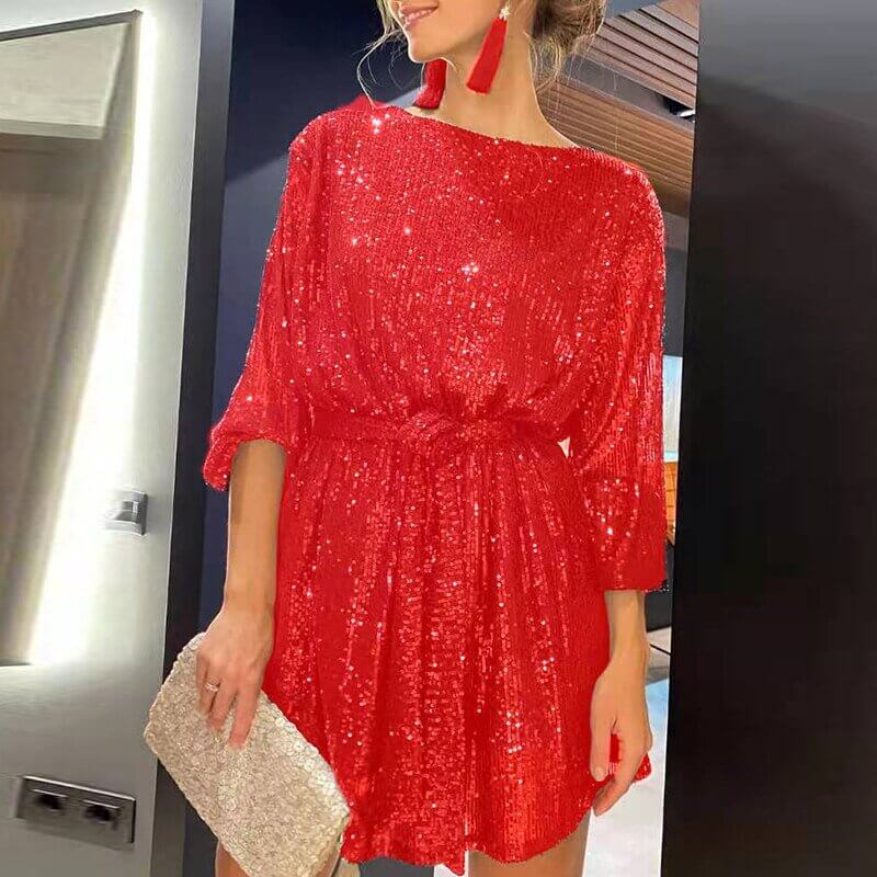 Glänzendes Paillettenkleid