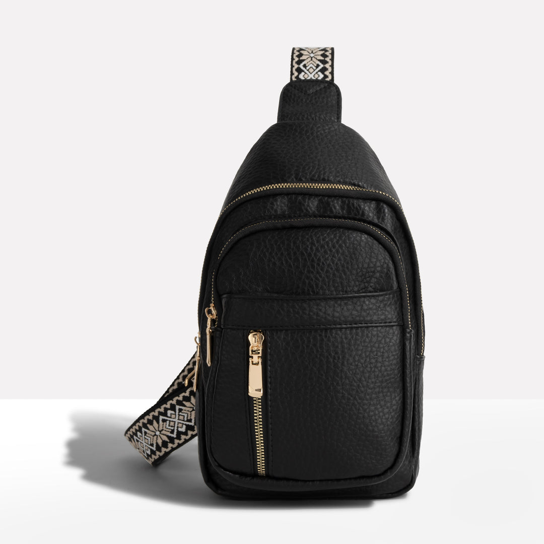 Women's anti-theft sling backpack, secure travel crossbody bag for everyday essentials. Stylish & compact.