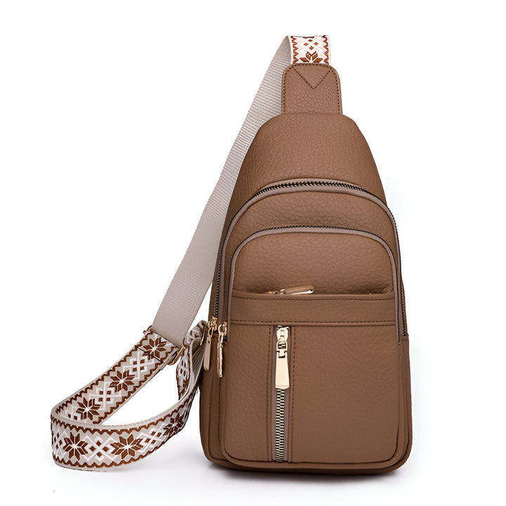Secure women's anti-theft sling backpack. Crossbody travel bag protects essentials, perfect for daily commuting.