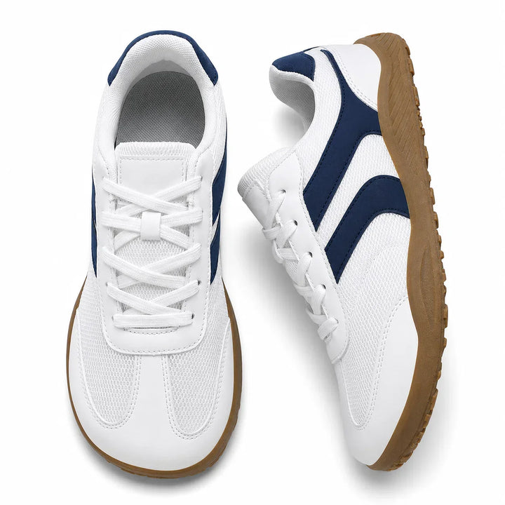 Barefoot comfort trainers for women, non-slip outsole & wide toe box for daily wear.