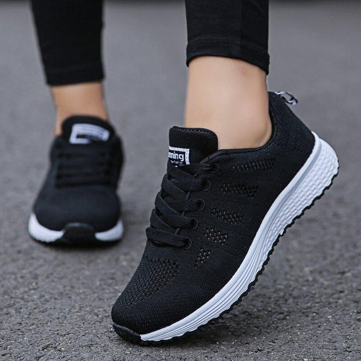 Women's classic comfort shoes, non-slip and lace-up, perfect for active daily walks.