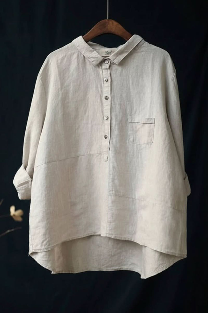 Stylish women's long sleeve blouse, perfect for office or smart casual looks.