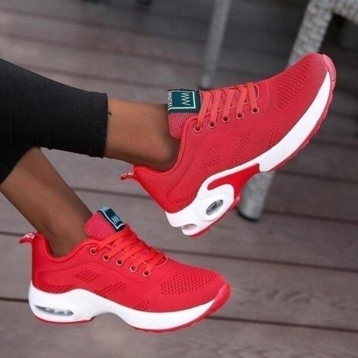 Women's comfortable footwear, orthopedic athletic sneakers with excellent arch support for all-day wear.